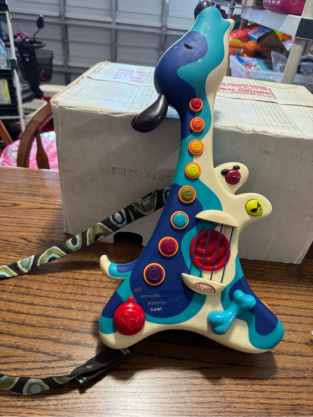 Kids Learning Guitar Toy - Blue/Teal Colors